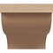 Ekena Millwork 10"W x 10"D x 10"H Wide Garner Rough Cedar Woodgrain TimberThane Corbel, Primed Tan CORUR10X10X10GARRCPR - alternate 3